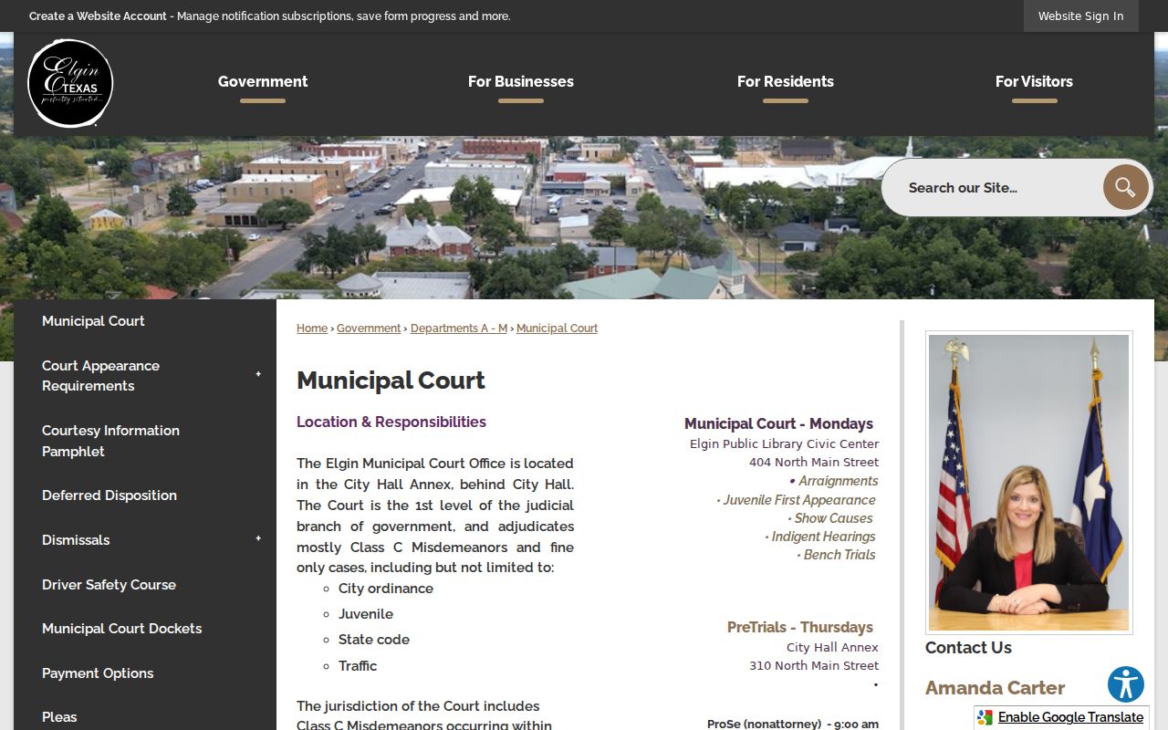 Elgin criminal records Municipal Court citation information