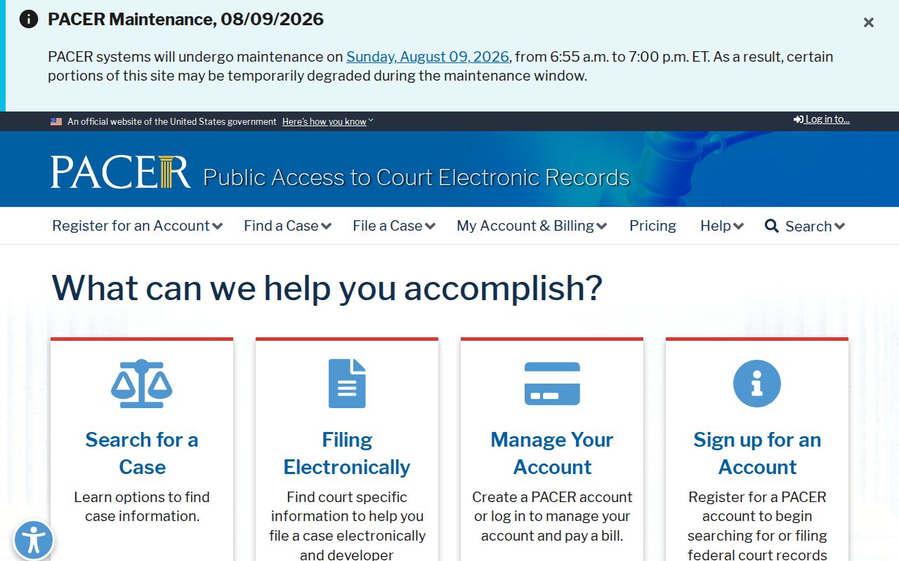 Bastrop County criminal history PACER federal court records